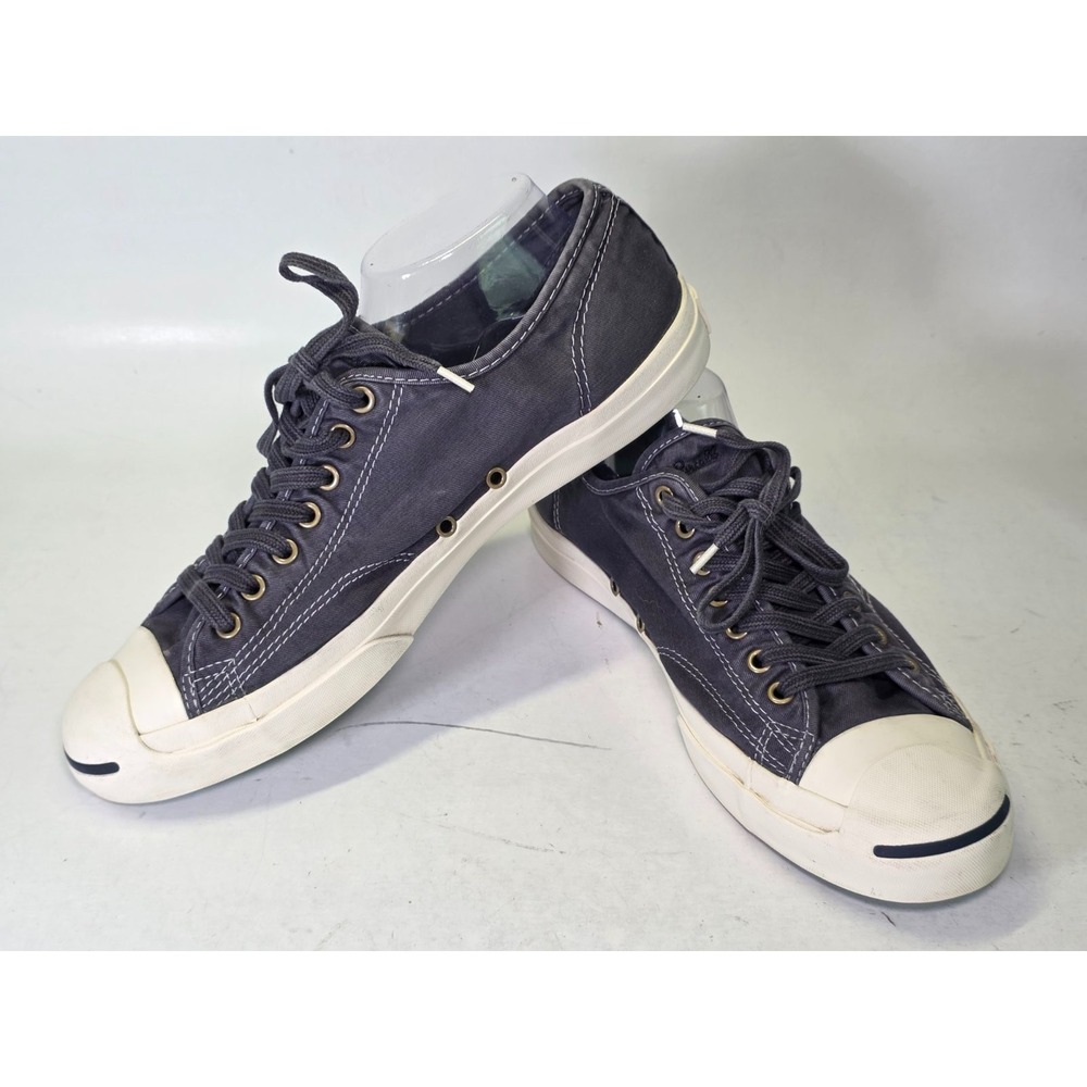 Converse Jack Purcell Men's Size 11 Women's 12.5 Navy Casual Sneakers Low Shoes - Picture 6 of 14
